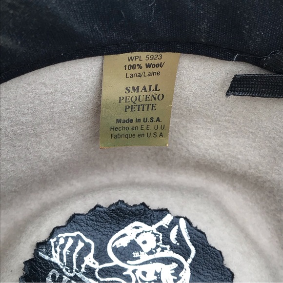 Shady Brady Small Wool Hat Western Ranch Rancher Rope Jute Leather Suede Cowboy - Picture 10 of 12